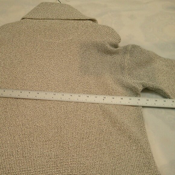 Sweaty Betty Women's Restful Boucle Half Zip Sweatshirt Light Gray Size 4-6 | - Picture 6 of 10